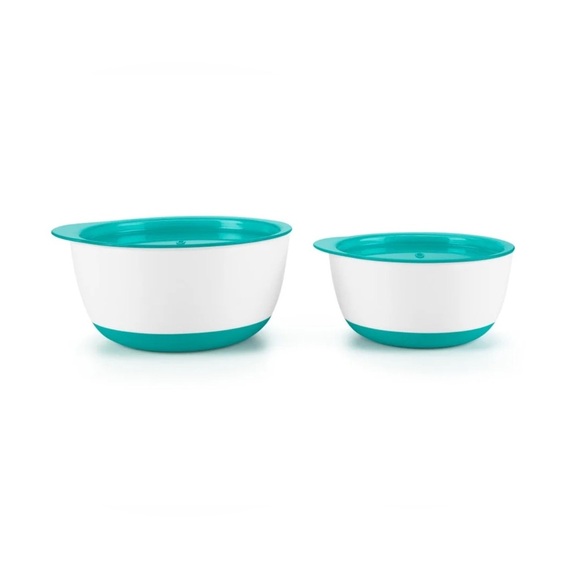 OXO Tot Small And Large Bowl Set, Teal - Picture 2 of 7